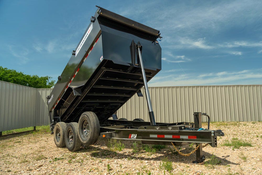 PJ Trailers 14'x83" Telescopic Dump Trailer w/ 4' Sides (DT) - Image 18