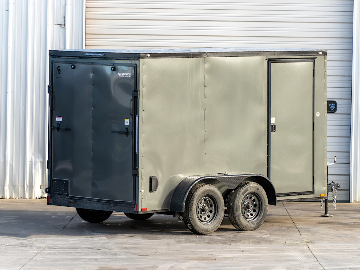 Spartan 6'x12' Enclosed Cargo Trailer w/ Rear Ramp Door (C2) - Stock #83330 - Image 2 of 3 Spartan 6'x12' Enclosed Cargo Trailer w/ Rear Ramp Door (C2) - Stock #83330 - Image 2 of 3