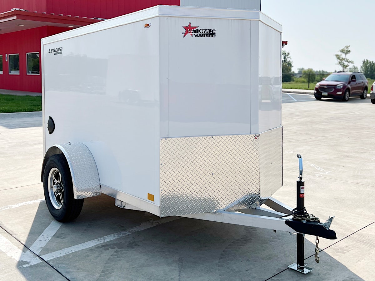 Legend 5'x8' Enclosed Cargo Trailer w/ Rear Ramp Door (C1) - Image 1