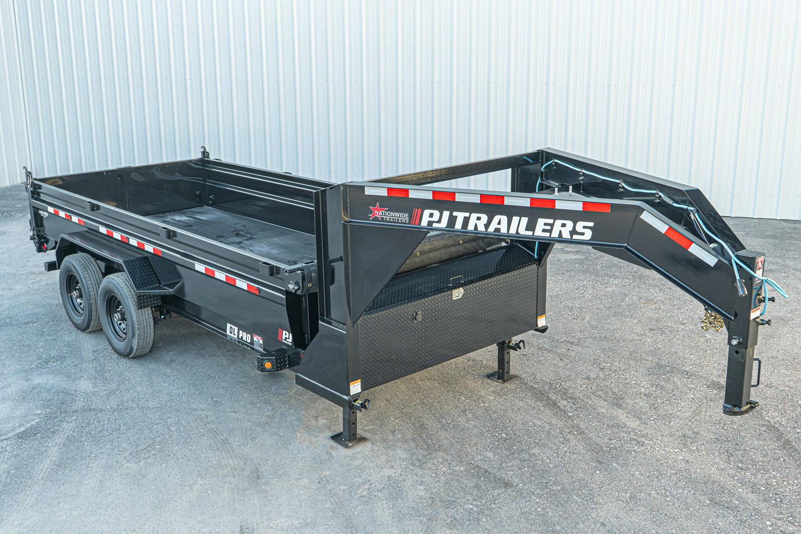 PJ Trailers 16'x83" Gooseneck Low Pro Dump Trailer w/ 2' Sides (DL) - Image 2