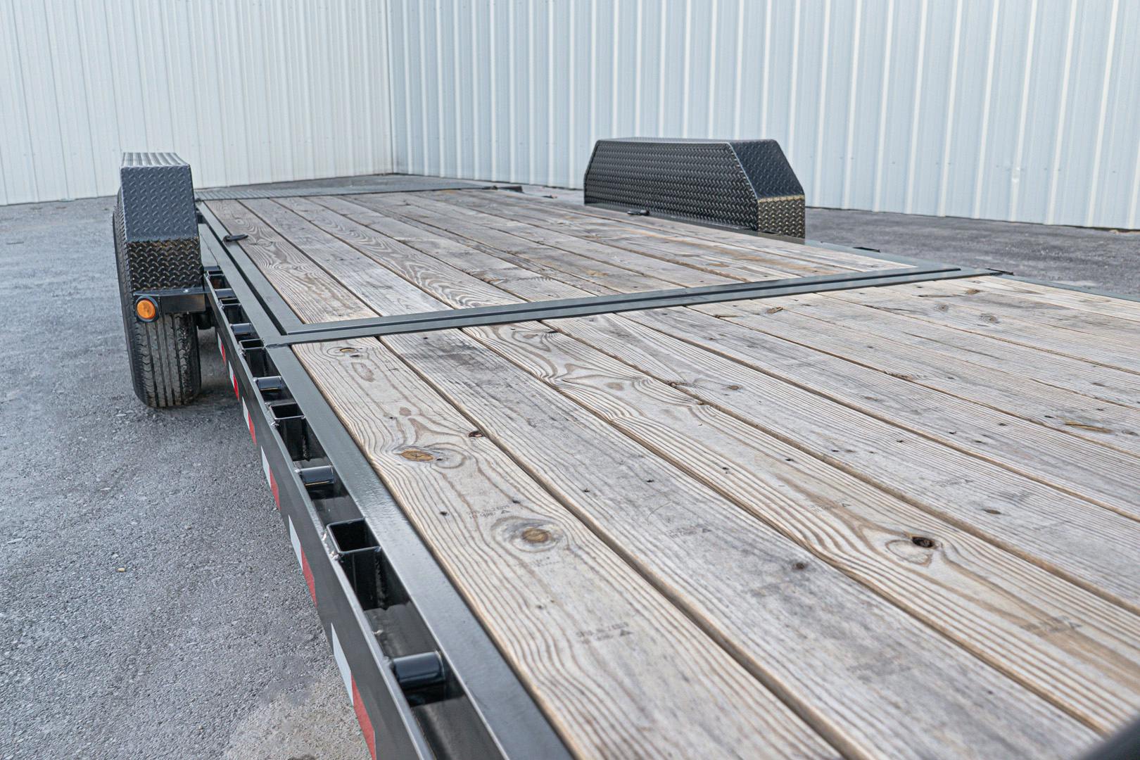 PJ Trailers 24'x82" Gooseneck 6" Channel Equipment Gravity Tilt Trailer (T6) - Image 13