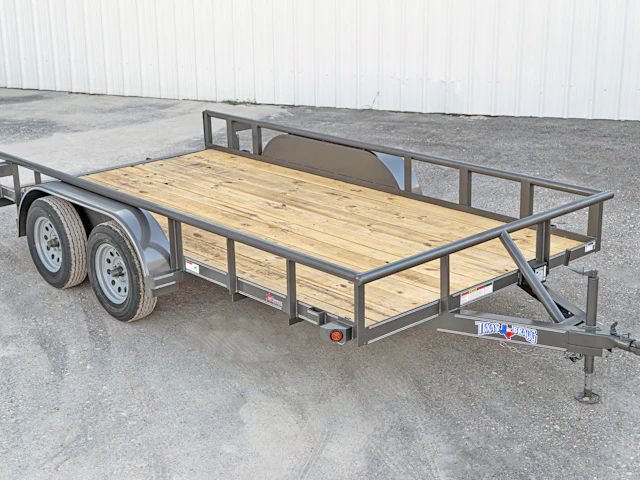 Texas Bragg 16'x83" Utility Trailer w/ Slide-In Ramps (U2)