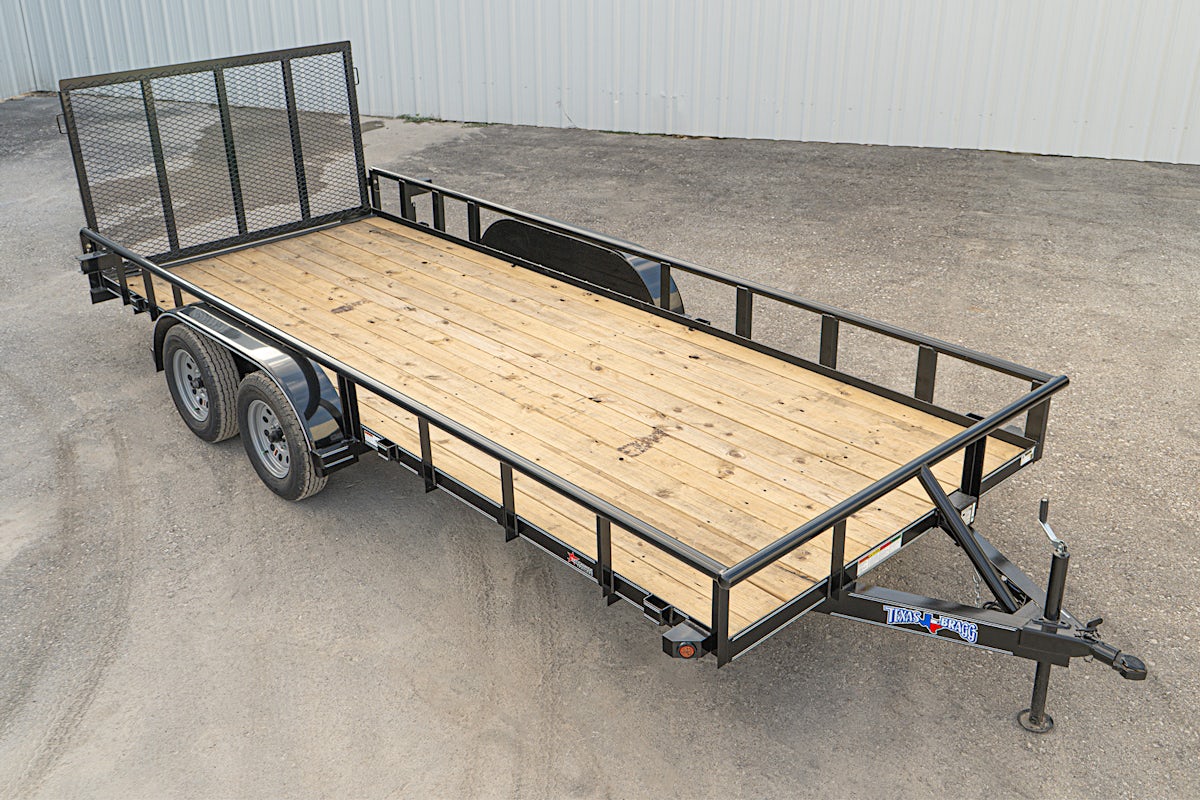 Texas Bragg 18'x83" Utility Trailer w/ 4' Gate (U2) - Image 1