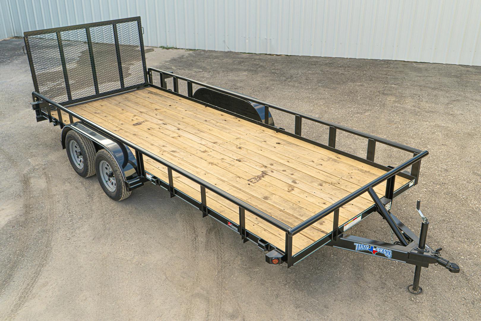 Texas Bragg 18'x83" Utility Trailer w/ 4' Gate (U2) - Stock #83485 - Image 1 of 14