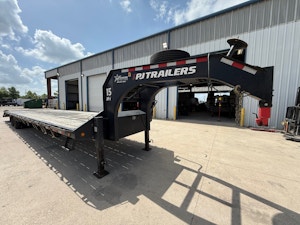 PJ Trailers 40'x102" Gooseneck Low Pro Flatbed Trailer w/ Duals (LD)