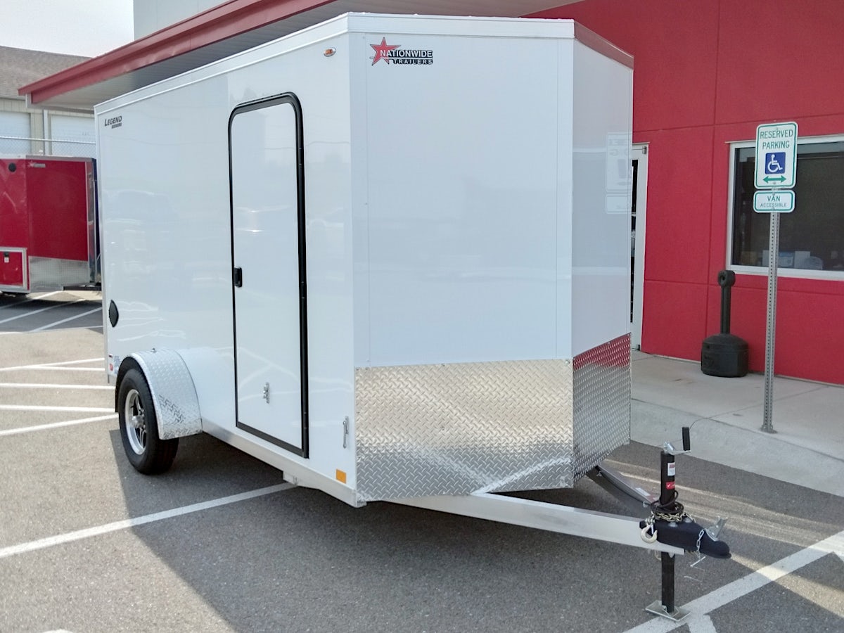 Legend 6'x12' Enclosed Cargo Trailer w/ Rear Ramp Door (C1) - Image 1