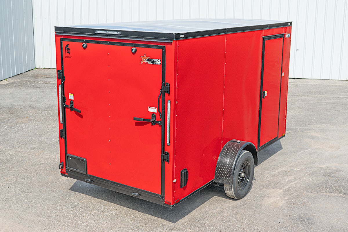 Spartan 6'x12' Enclosed Cargo Trailer w/ Rear Ramp Door (C1) - Image 12