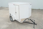 Compass 5'x8' Enclosed Cargo Trailer w/ Rear Ramp Door (C1) Stock #83547 - Thumbnail 1