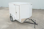 Compass 5'x8' Enclosed Cargo Trailer w/ Rear Ramp Door (C1) Stock #83547 - Thumbnail 1