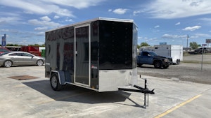 Compass 6'x12' Enclosed Cargo Trailer w/ Rear Ramp Door (C1)