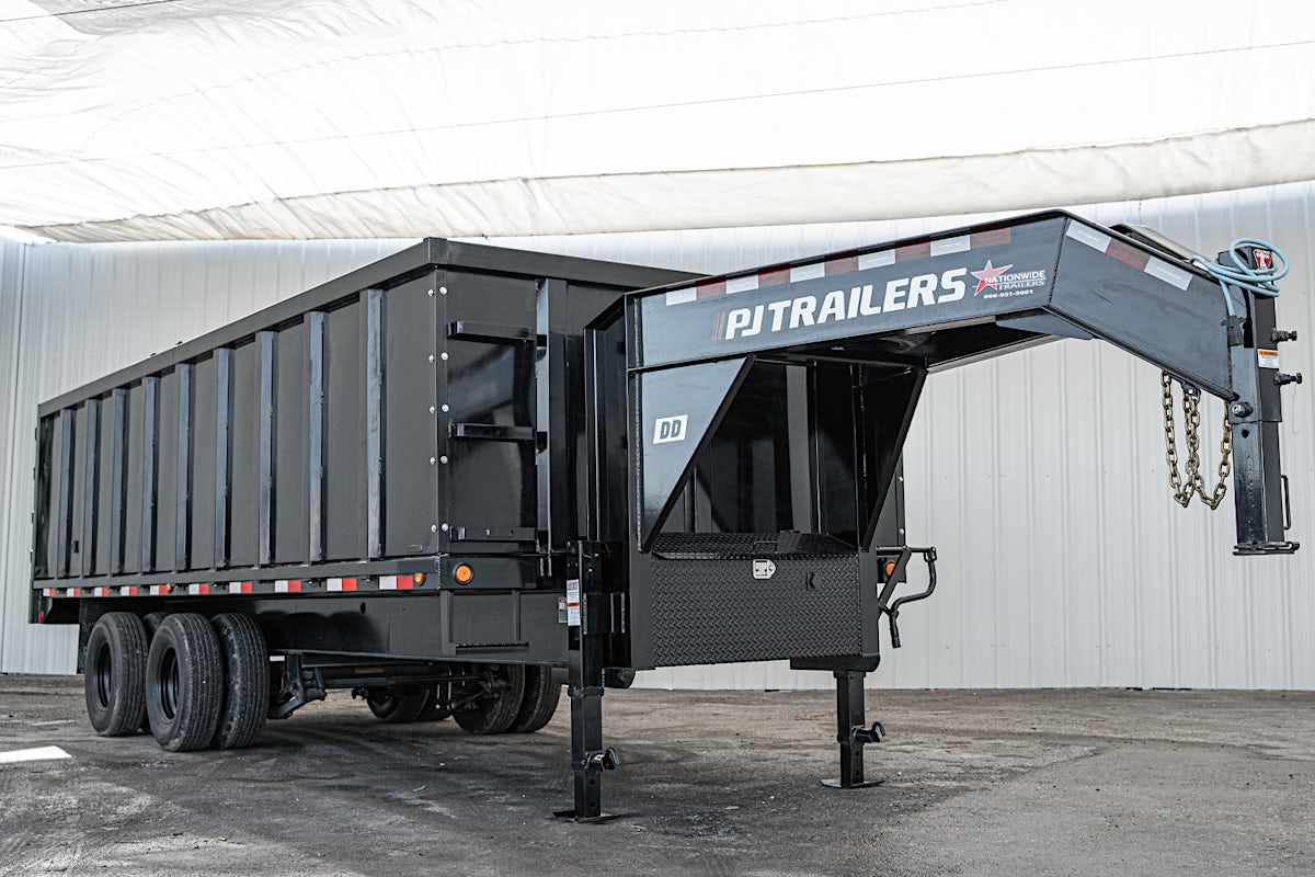 PJ Trailers 20'x96" Gooseneck Dual Dump Trailer w/ 4' Sides (DD) - Image 6