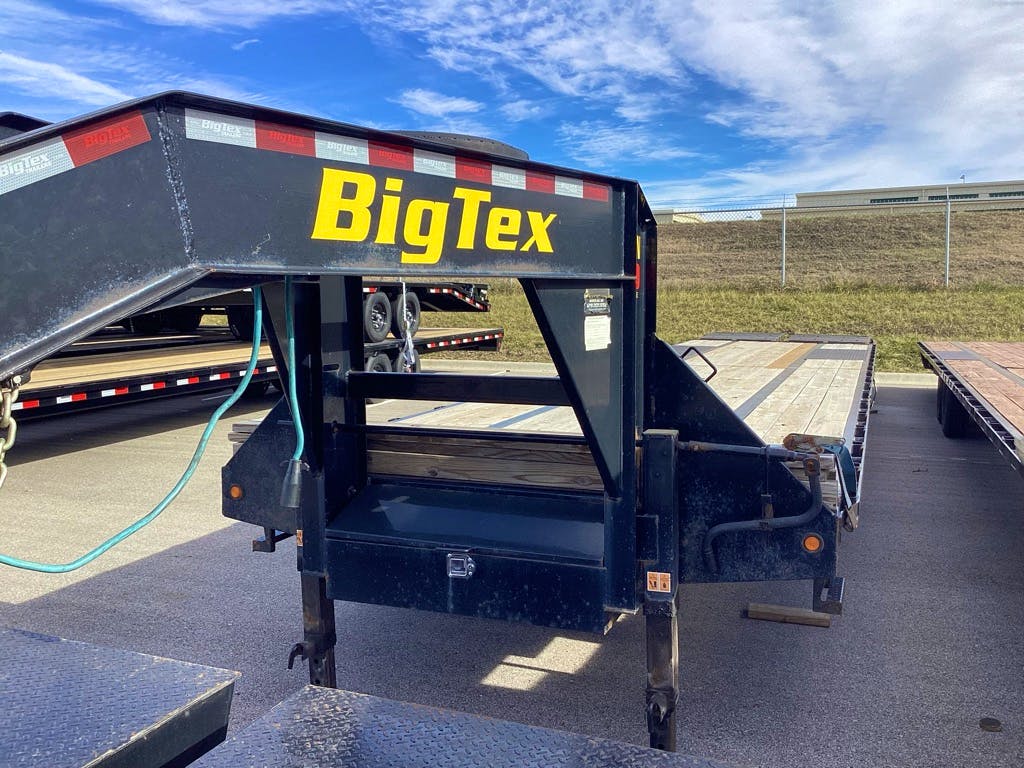Big Tex USED 40'x102" Gooseneck Flatbed Trailer w/ 5' Dovetail - Stock #83605 - Image 1 of 3
