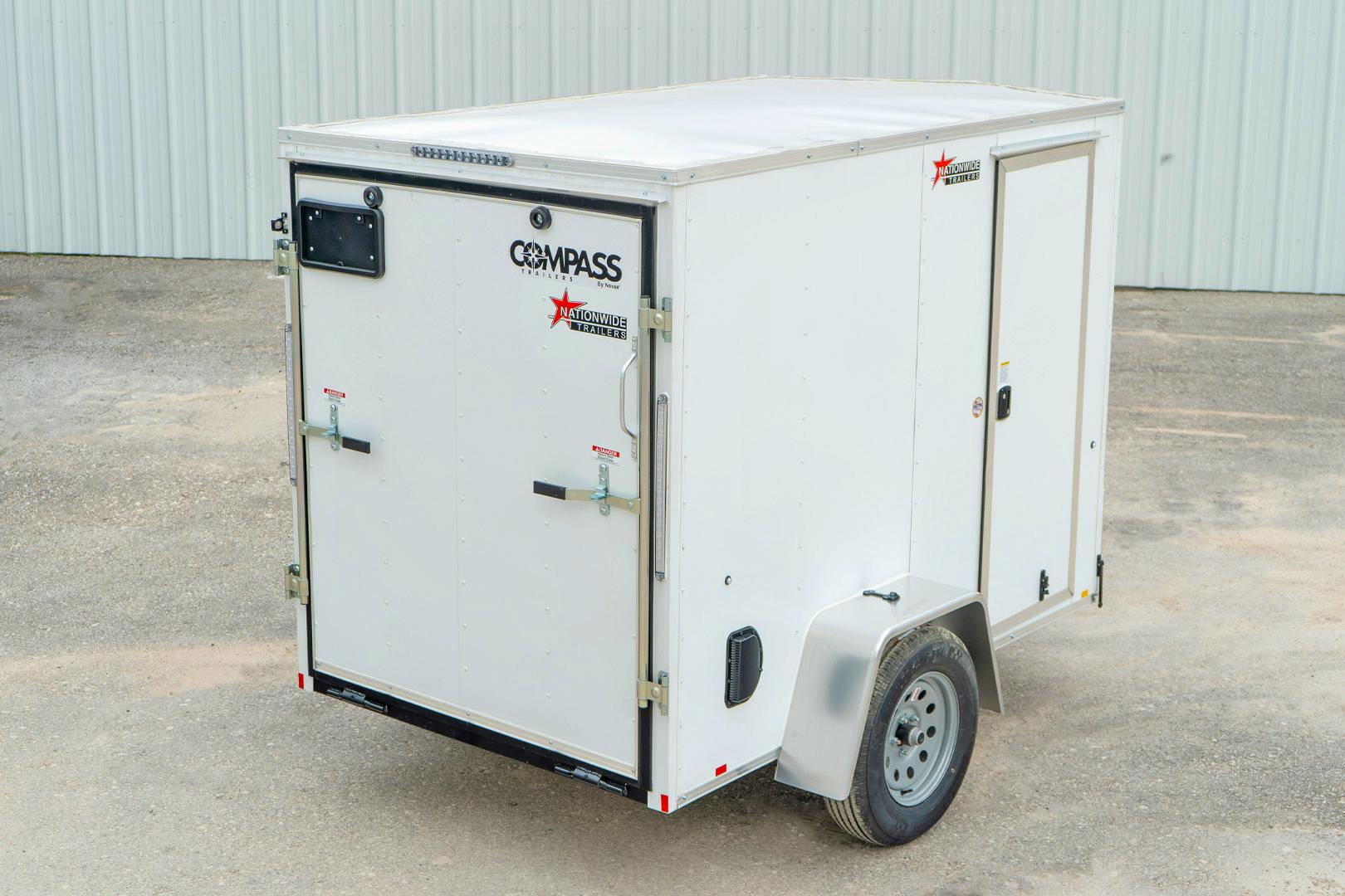 Compass 5'x8' Enclosed Cargo Trailer w/ Rear Ramp Door (C1)