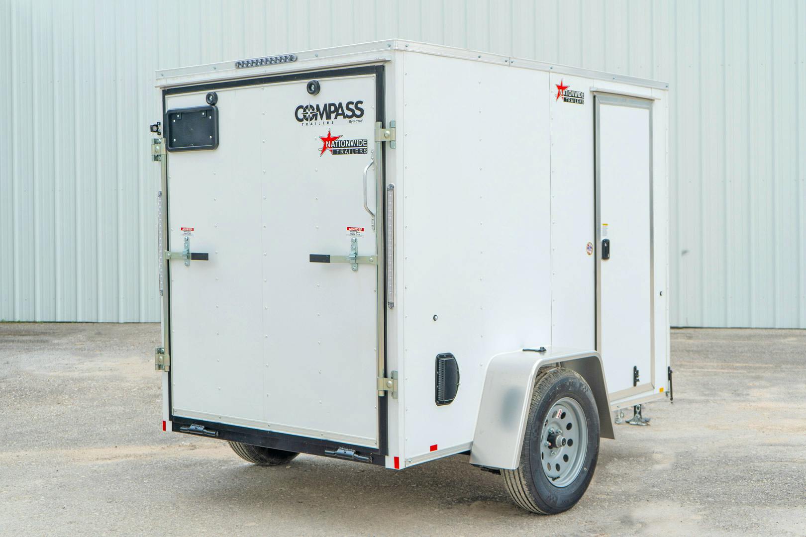 Compass 5'x8' Enclosed Cargo Trailer w/ Rear Ramp Door (C1)