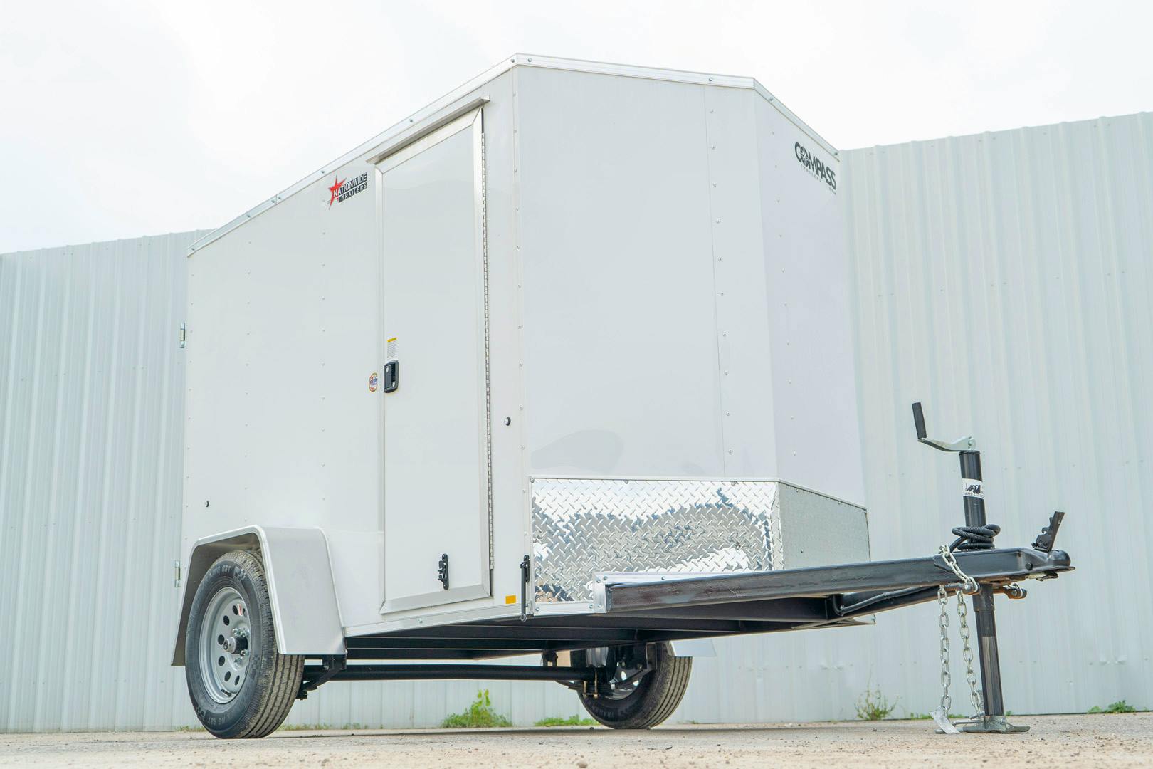 Compass 5'x8' Enclosed Cargo Trailer w/ Rear Ramp Door (C1) - Image 3