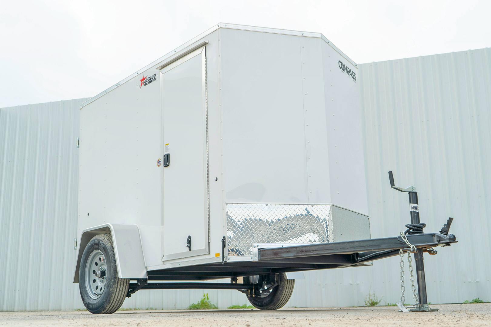 Compass 5'x8' Enclosed Cargo Trailer w/ Rear Ramp Door (C1)