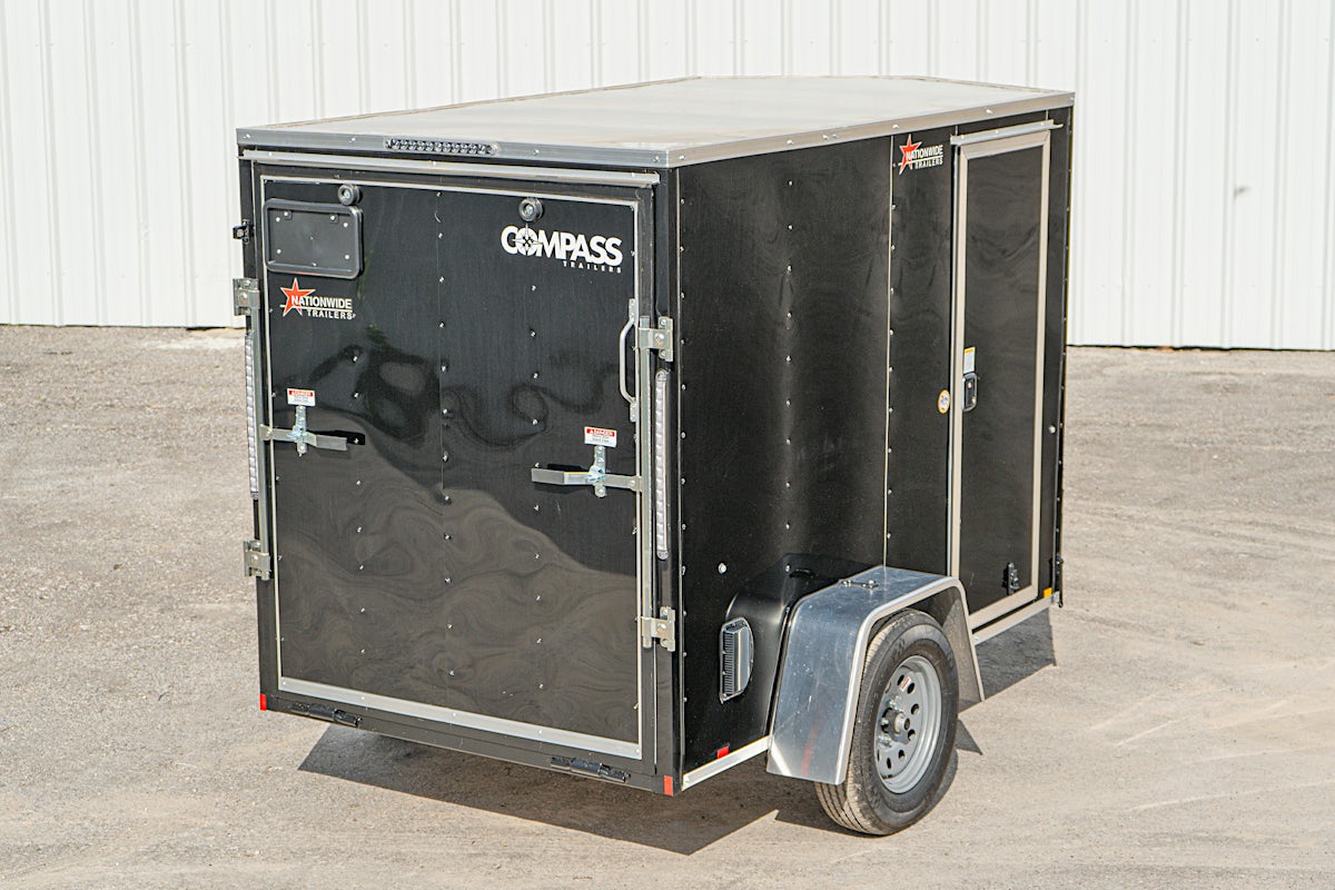 Compass 5'x8' Enclosed Cargo Trailer w/ Rear Ramp Door (C1) - Stock #83665 - Image 11 of 16 Compass 5'x8' Enclosed Cargo Trailer w/ Rear Ramp Door (C1) - Stock #83665 - Image 11 of 16
