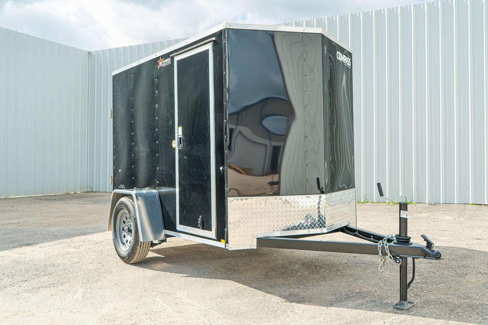 Compass 5'x8' Enclosed Cargo Trailer w/ Rear Ramp Door (C1) - Stock #83665 - Image 2 of 16