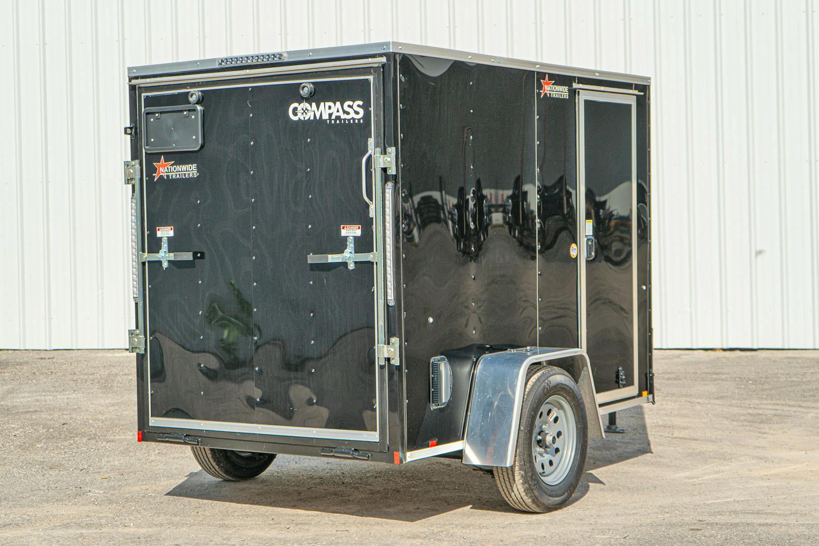 Compass 5'x8' Enclosed Cargo Trailer w/ Rear Ramp Door (C1) - Stock #83666 - Image 12 of 16