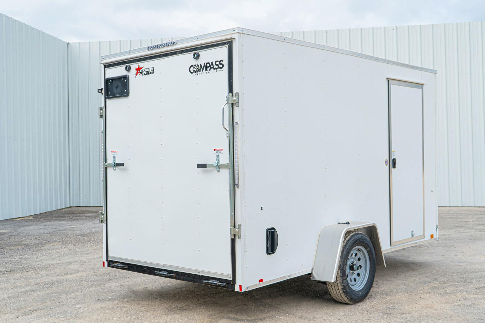 Compass 6'x12' Enclosed Cargo Trailer w/ Rear Ramp Door (C1) - Stock #83667 - Image 14 of 18