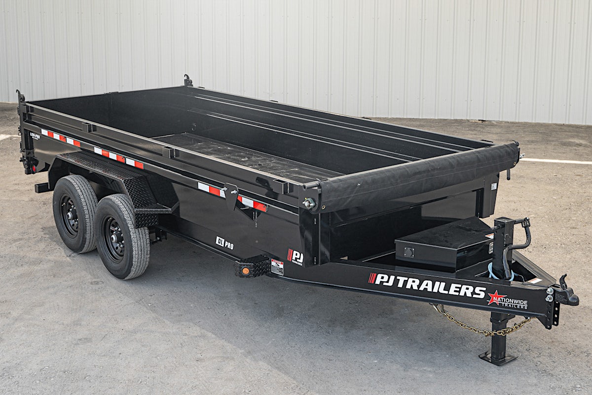 PJ Trailers 16'x83" Low Pro Dump Trailer w/ 2' Sides (DL) - Image 2