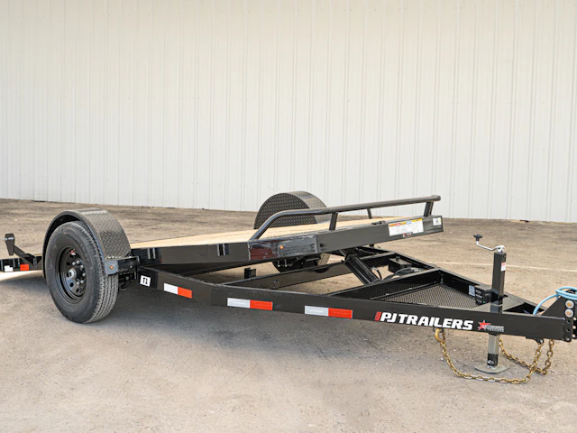 PJ Trailers 13'x81" Single Axle Hydraulic Gravity Tilt Trailer (T1)