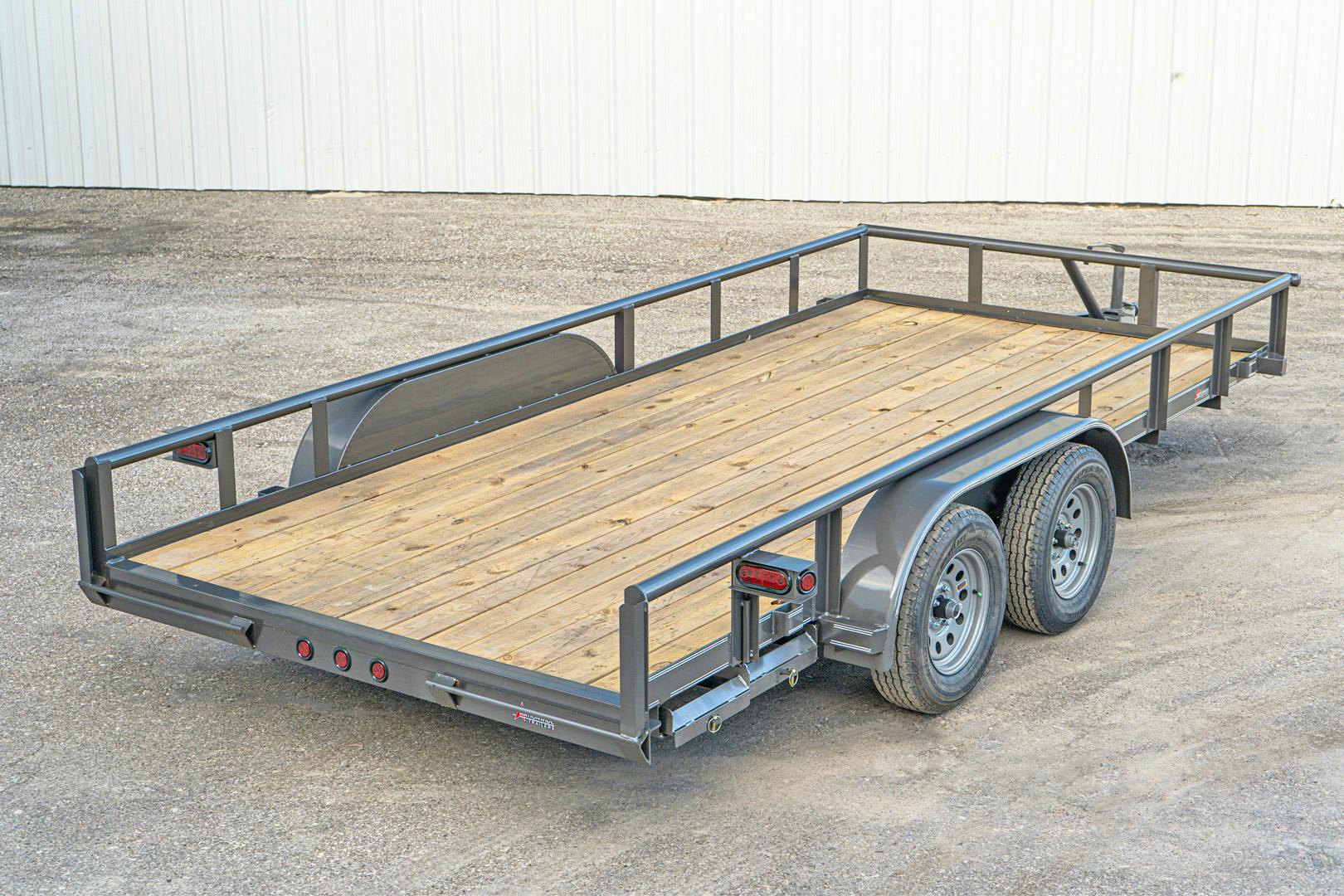 Texas Bragg 14'x83" Utility Trailer w/ Slide-In Ramps (U2) - Stock #83788 - Image 2 of 8