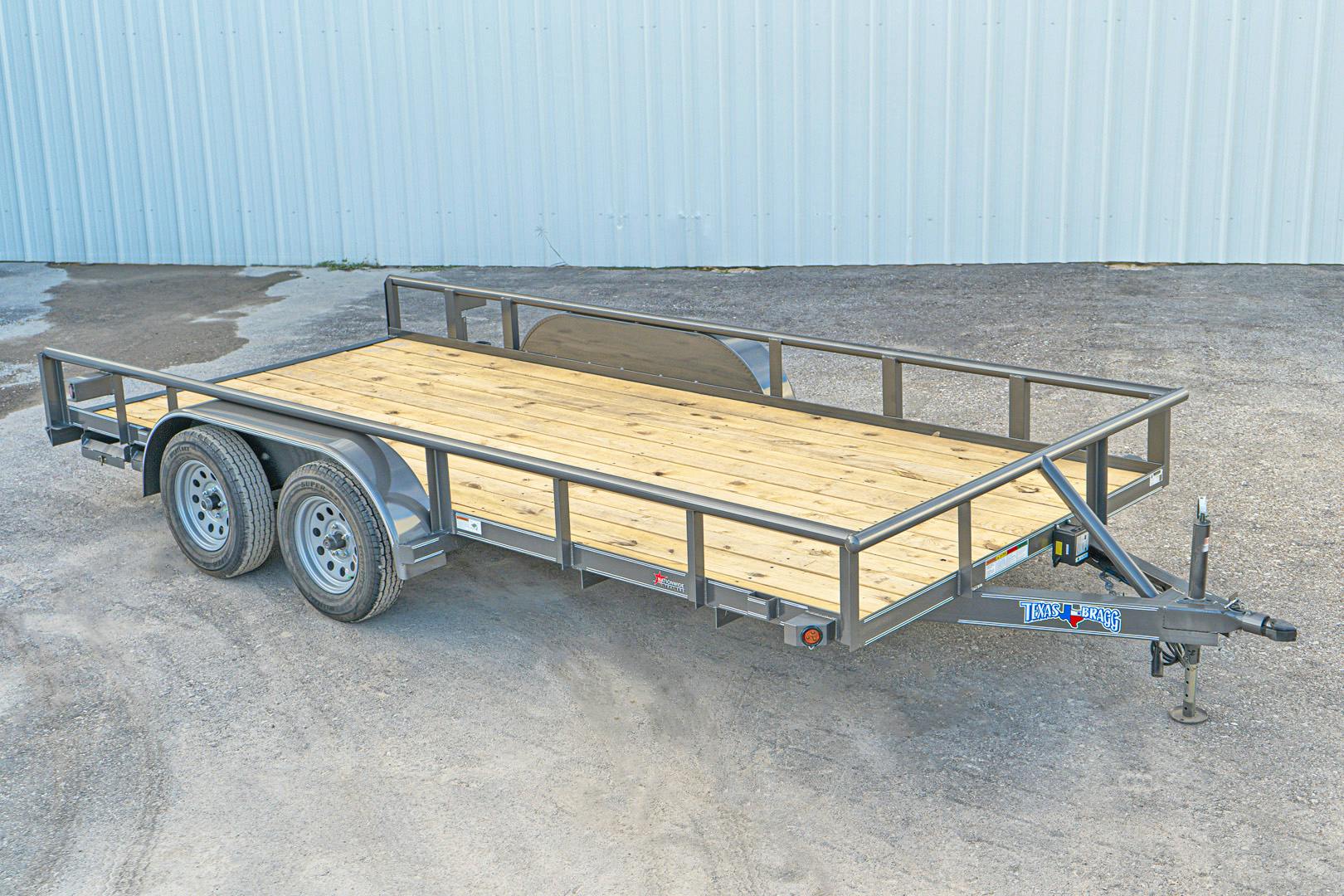Texas Bragg 14'x83" Utility Trailer w/ Slide-In Ramps (U2) - Stock #83788 - Image 1 of 8