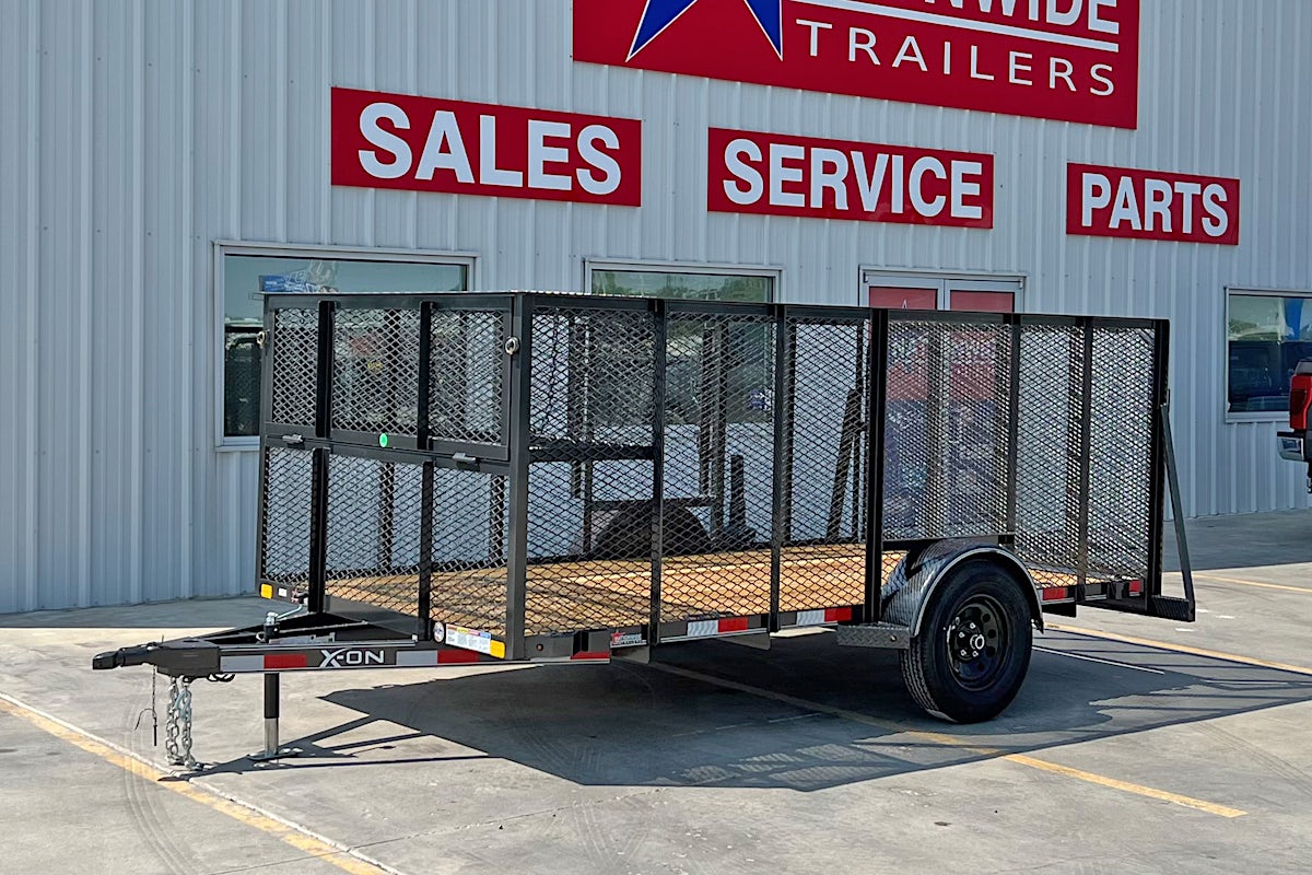 X-ON 12'x77" Landscape Trailer w/ 4' Sides & 4' Gate (L1) - Image 1