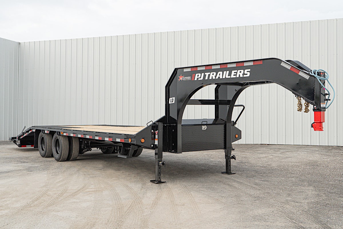 PJ Trailers 25'x102" Gooseneck Low Pro Flatbed Trailer w/ Duals (LD) - Image 6