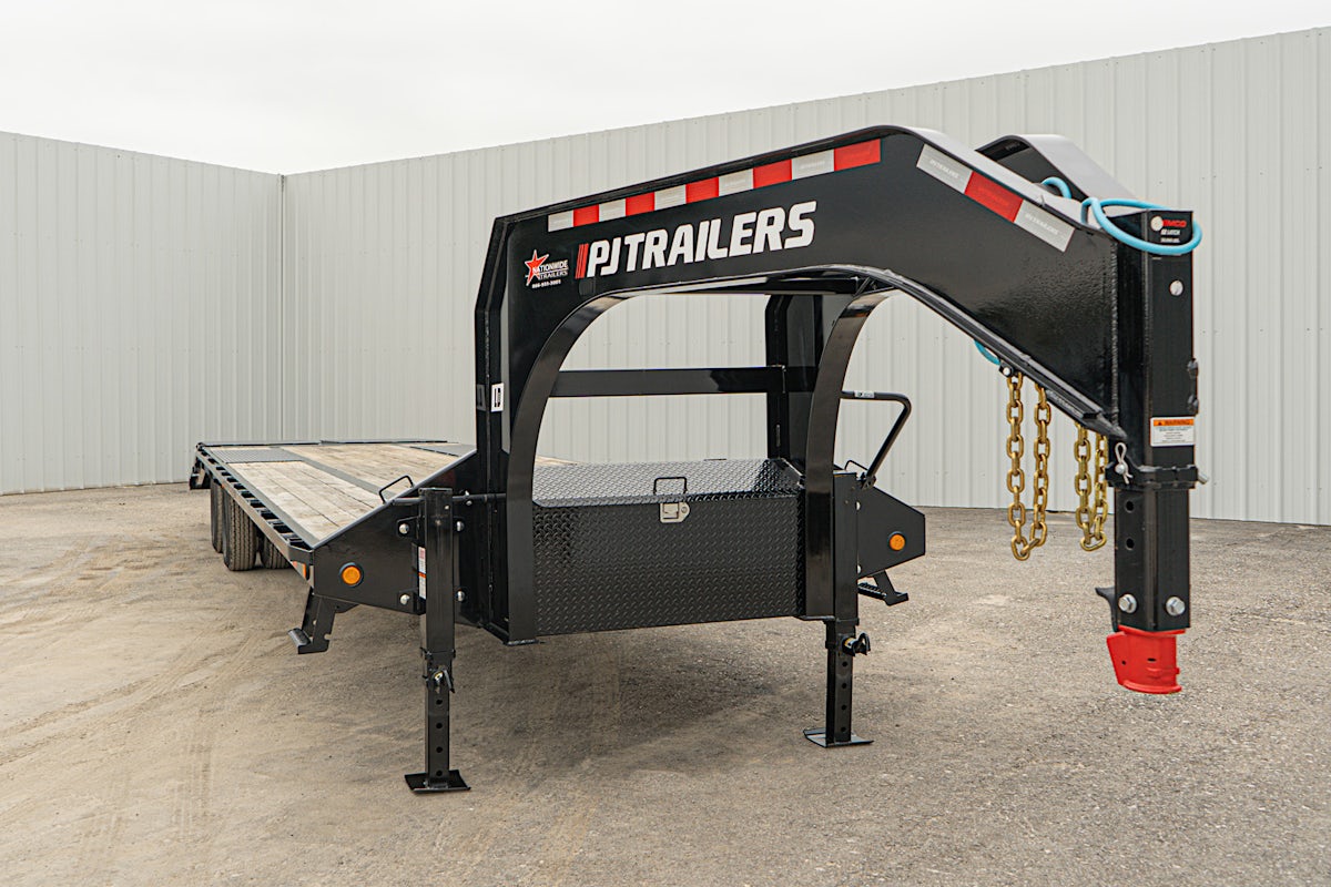 PJ Trailers 32'x102" Gooseneck Low Pro Flatbed Trailer w/ Duals (LD) - Image 28