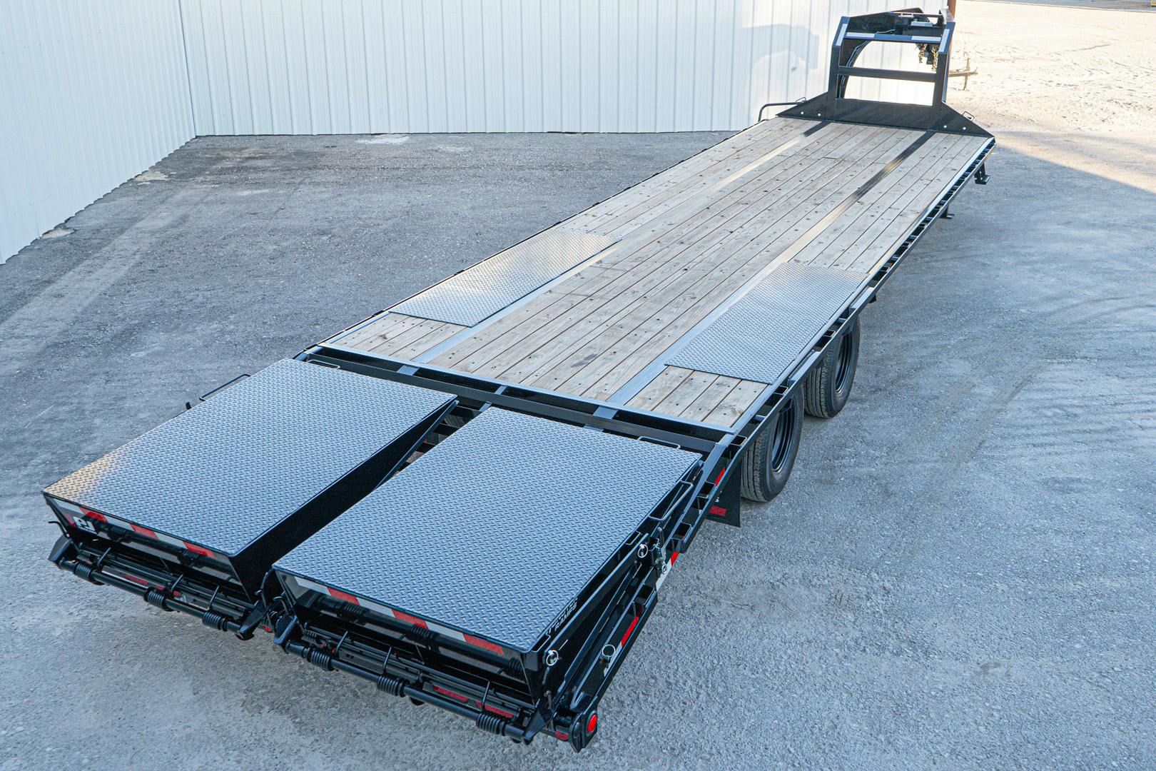 PJ Trailers 32'x102" Gooseneck Low Pro Flatbed Trailer w/ Duals (LD) - Image 22