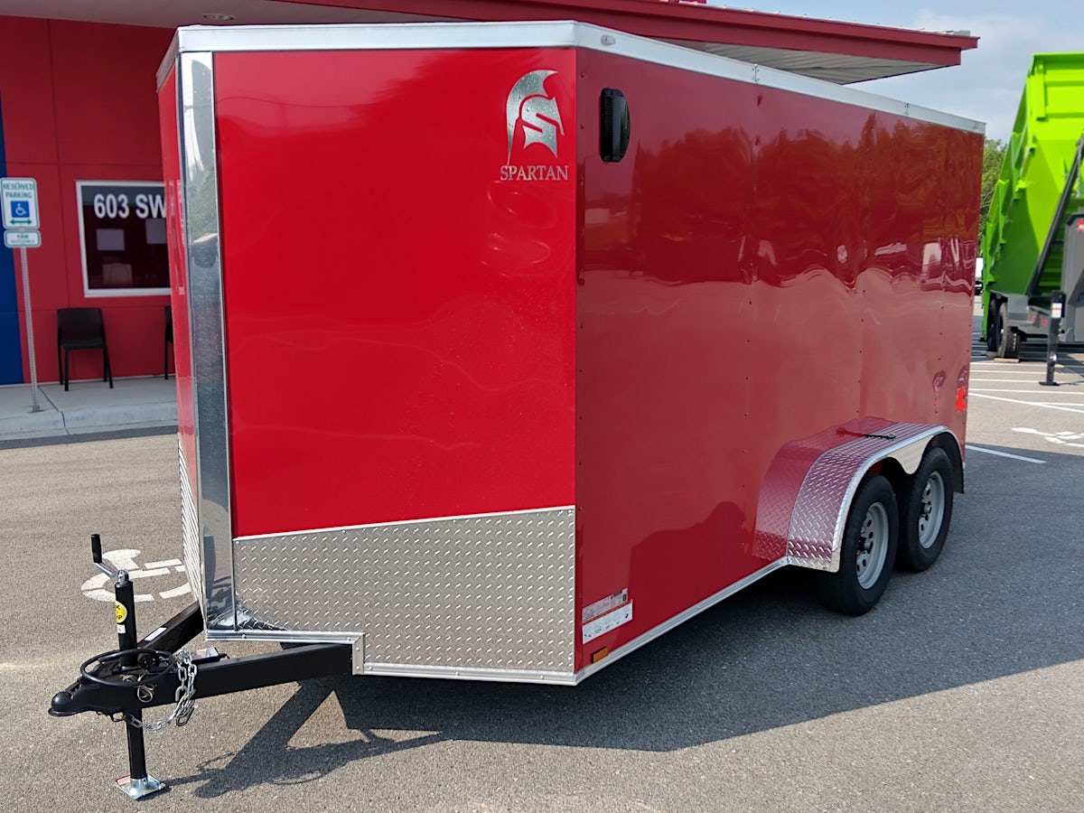 Spartan 7'x14' Enclosed Cargo Trailer w/ Rear Ramp Door (C2) - Image 4