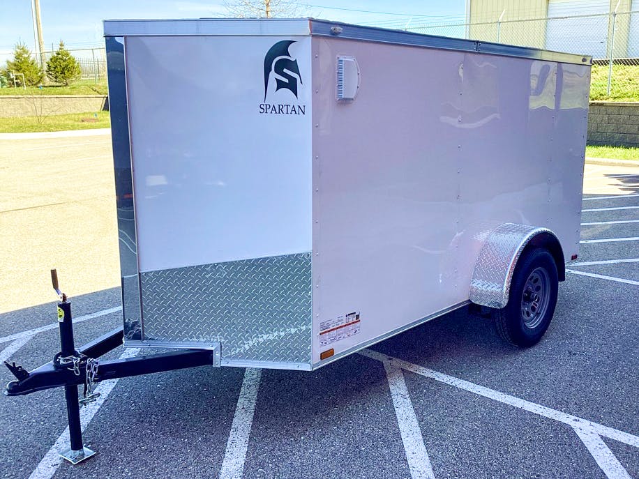 Spartan 5'x10' Enclosed Cargo Trailer w/ Rear Ramp Door (C1) - Stock #83853 - Image 1 of 5