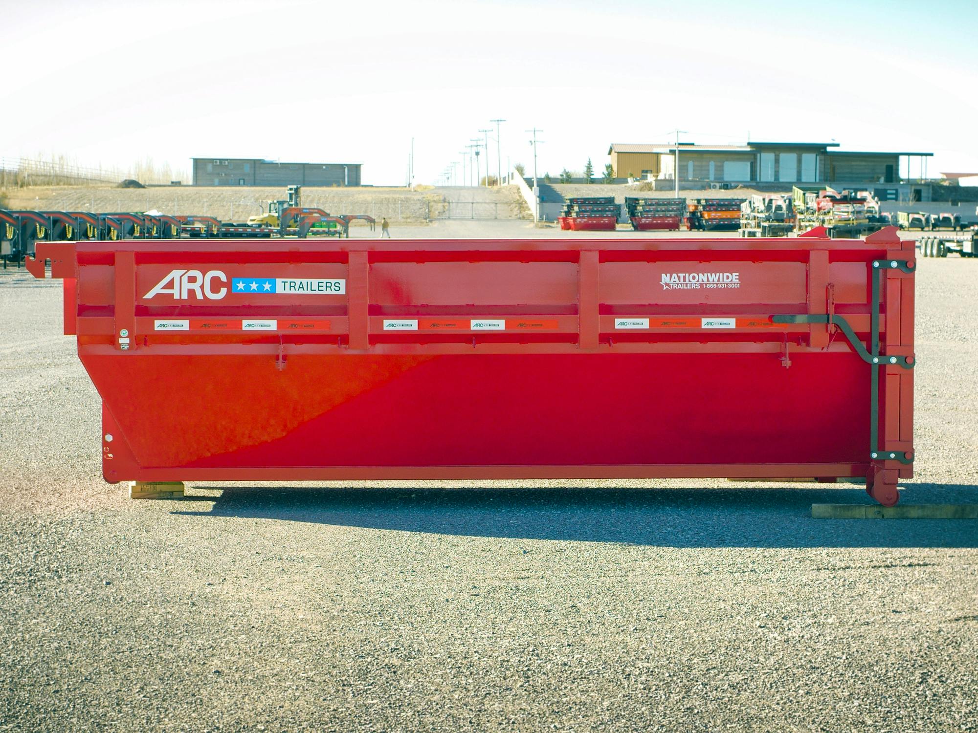 ARC Trailers 14' 14YD Steel Dumpster Bin w/ 4' Sides