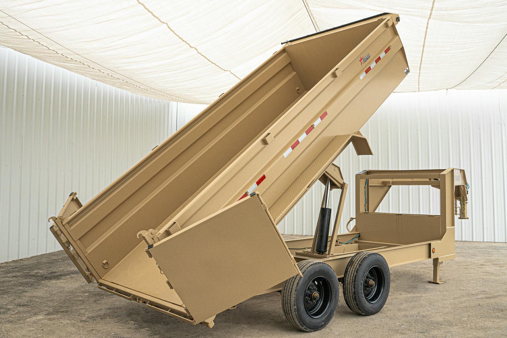 PJ Trailers 16'x83" Gooseneck HD Low Pro Dump Trailer w/ 3' Sides (DE) - Image 12