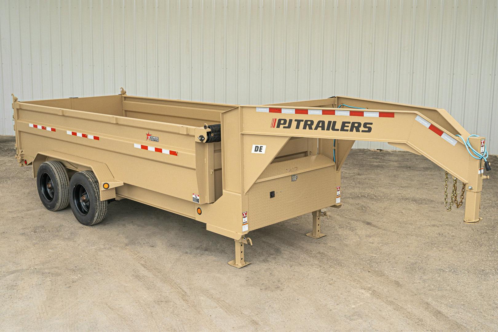 PJ Trailers 16'x83" Gooseneck HD Low Pro Dump Trailer w/ 3' Sides (DE) - Image 2