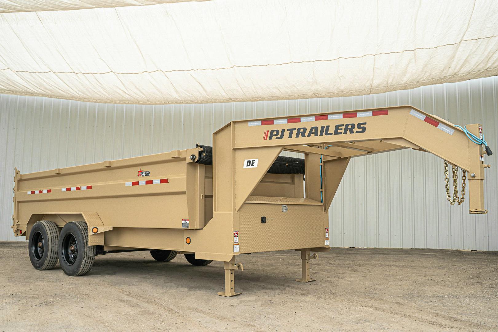 PJ Trailers 16'x83" Gooseneck HD Low Pro Dump Trailer w/ 3' Sides (DE) - Image 6