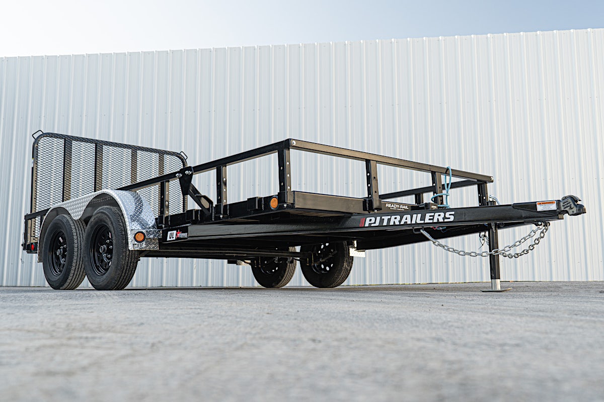PJ Trailers 14'x83" Tandem Axle 4" Channel Utility Trailer (UL) - Image 6