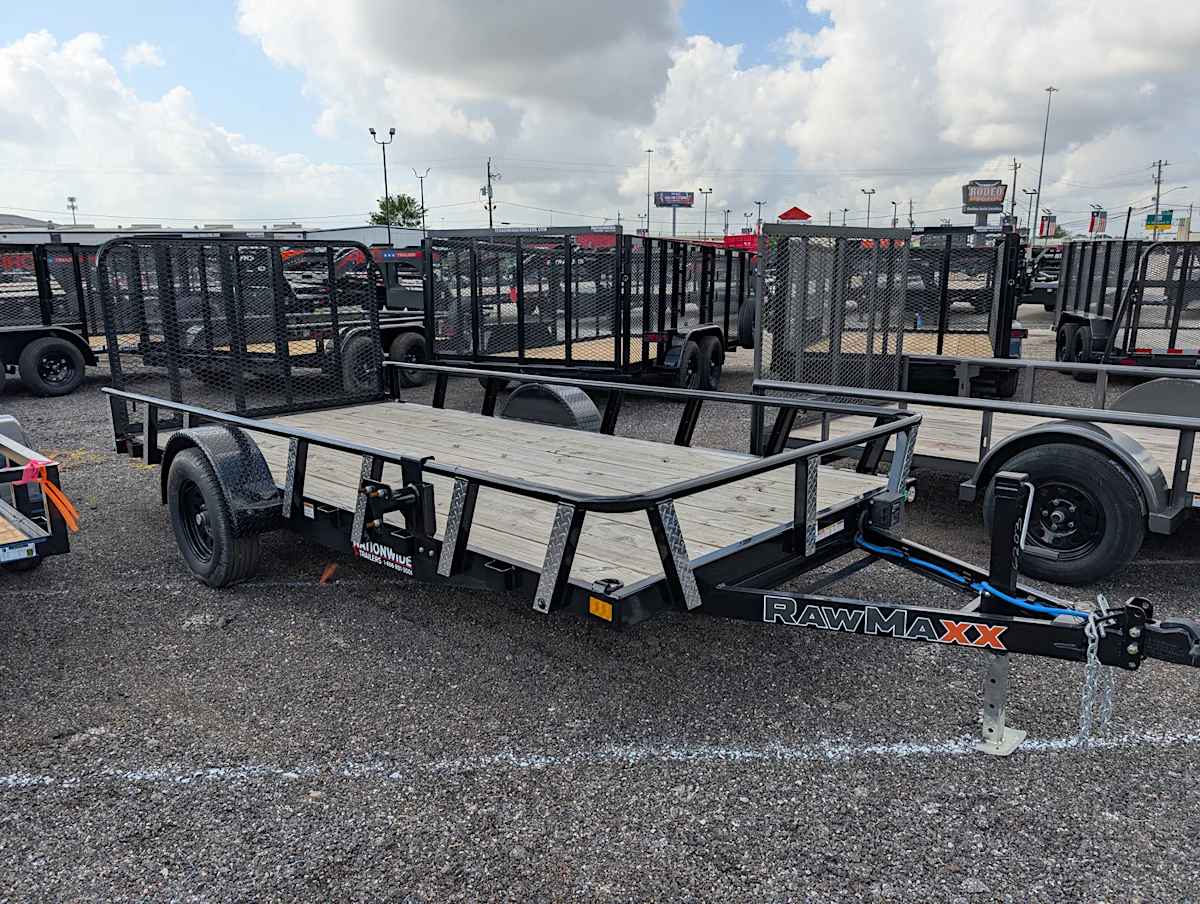 RawMaxx 14'x77" Pipetop Utility Trailer w/4' Gate (UTX) - Stock #83954 - Image 1 of 1 RawMaxx 14'x77" Pipetop Utility Trailer w/4' Gate (UTX) - Stock #83954 - Image 1 of 1