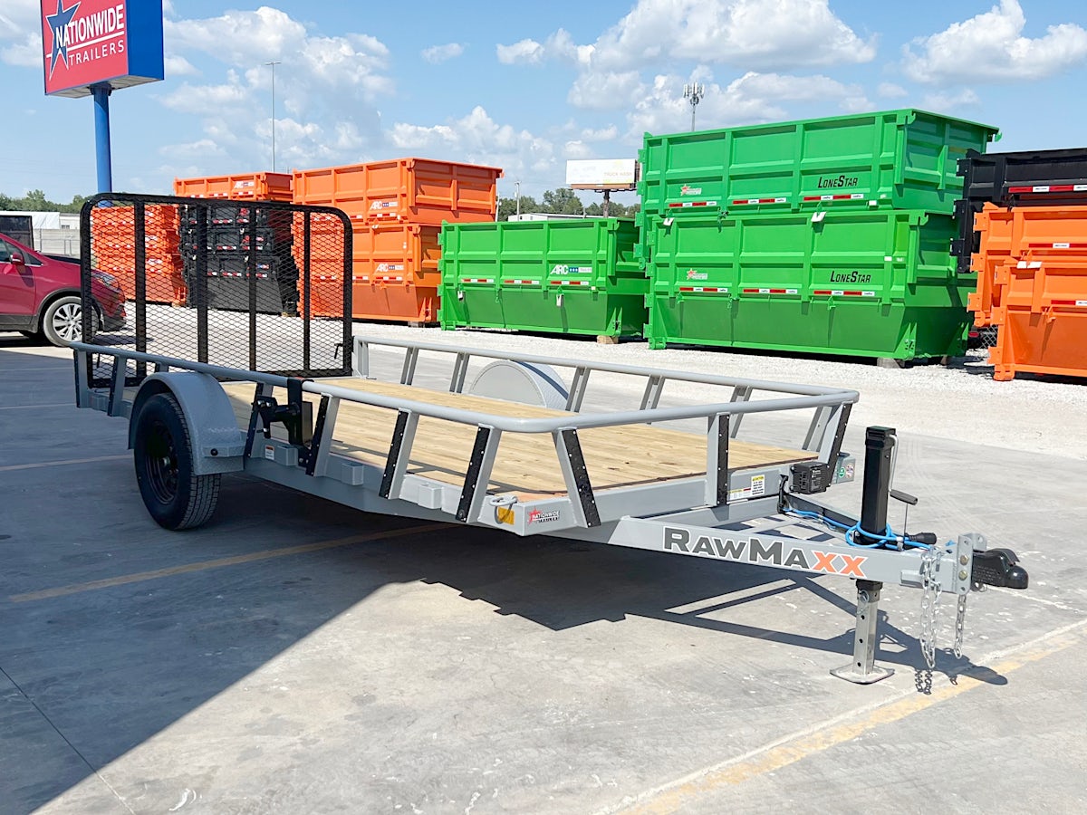 RawMaxx 14'x77" Pipetop Utility Trailer w/4' Gate (UTX) - Image 6