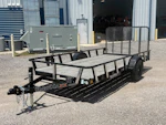 RawMaxx 14'x77" Pipetop Utility Trailer w/4' Gate (UTX) Stock #83954 - Thumbnail 1