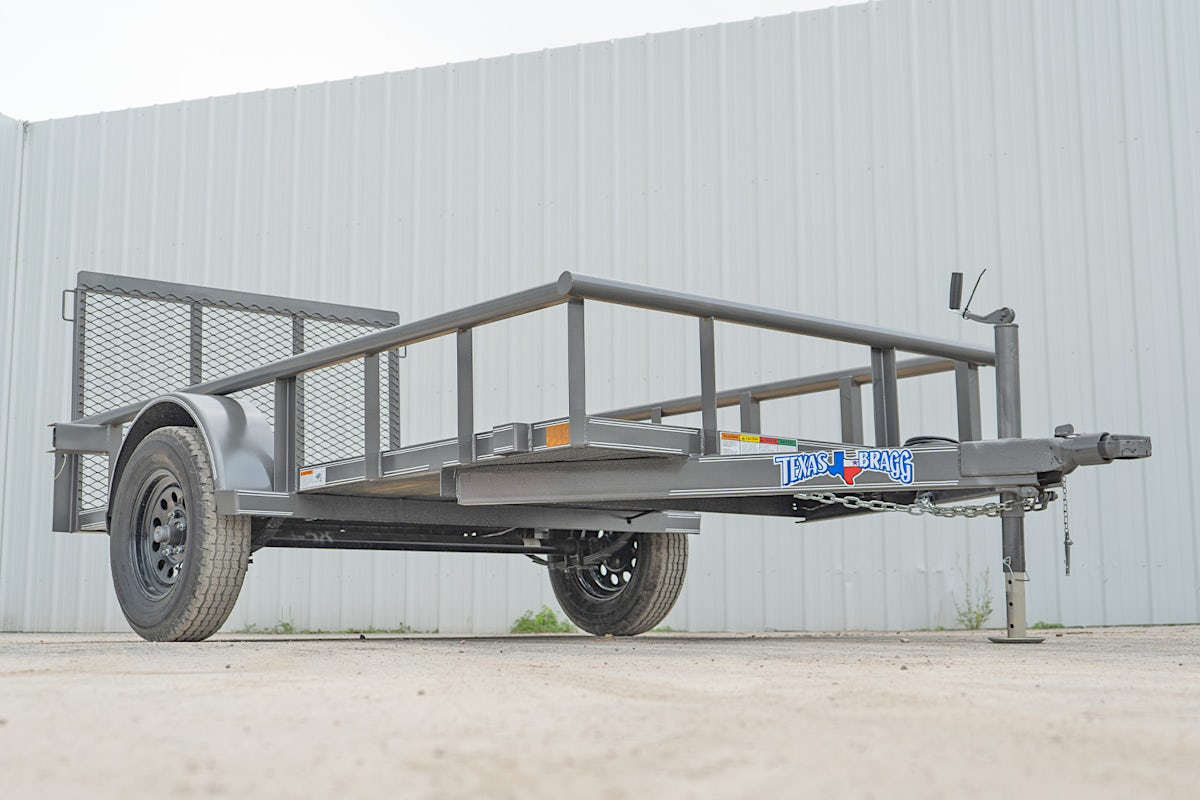 Texas Bragg 10'x60" Utility Trailer w/ 3' Gate (U1) - Image 1