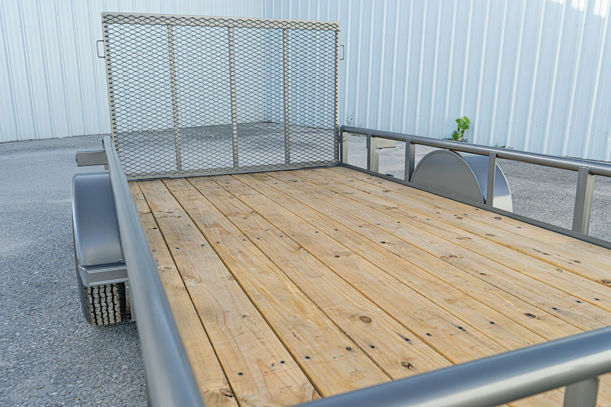 Texas Bragg 12'x77" Utility Trailer w/ 3' Gate - Stock #83986 - Image 3 of 7 Texas Bragg 12'x77" Utility Trailer w/ 3' Gate - Stock #83986 - Image 3 of 7