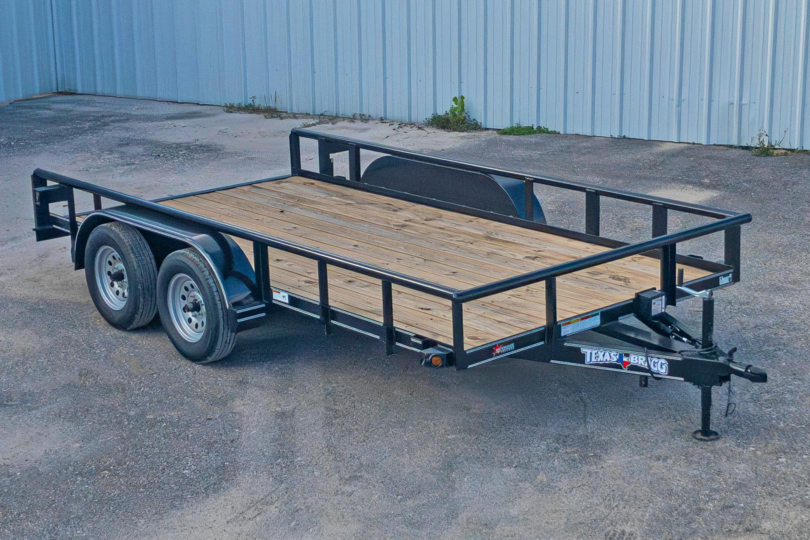Texas Bragg 14'x83" Utility Trailer w/ Slide-In Ramps (U2) - Stock #83991 - Image 1 of 7