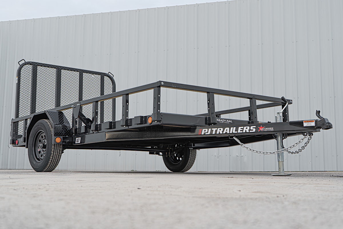 PJ Trailers 12'x77" Single Axle 4" Channel Utility Trailer (U7) - Image 5