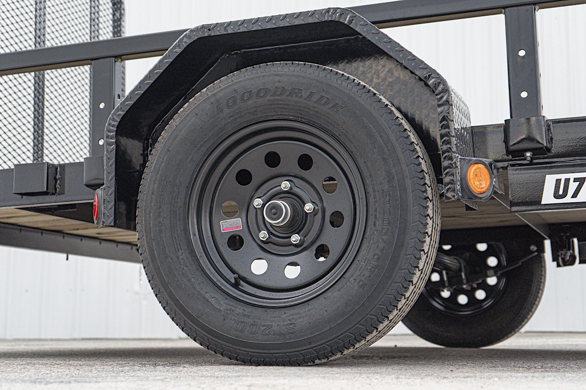 PJ Trailers 12'x77" Single Axle 4" Channel Utility Trailer (U7) - Image 12