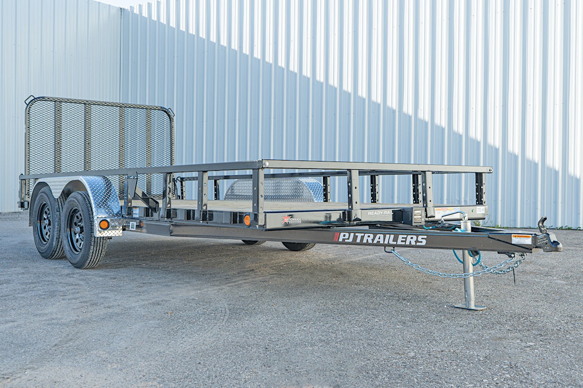 PJ Trailers 16'x83" Tandem Axle 4" Channel Utility Trailer (UL) - Image 2