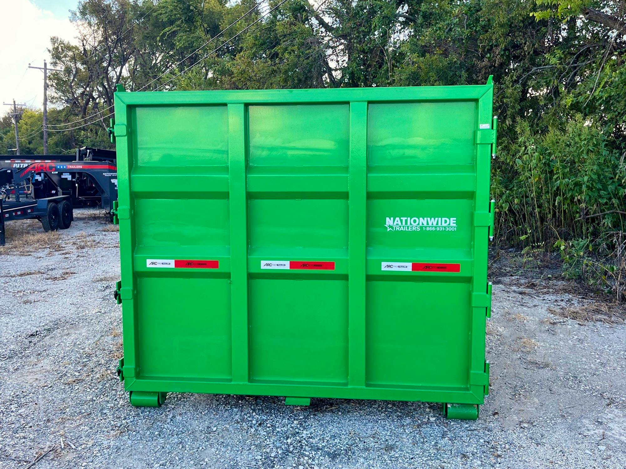 ARC Trailers 14' 20YD Steel Dumpster Bin w/ 6' Sides