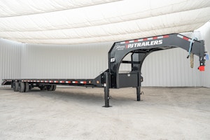 PJ Trailers 40'x102" Gooseneck Low Pro Flatbed Trailer w/ Duals (LD)
